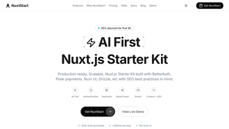 Screenshot of NuxtStart